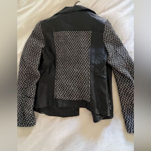 Jessica Simpson Tweed and faux leather coat - Picture 5 of 7